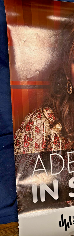 Adele Autographed In Studio Walmart Soundcheck Poster (JSA) (LOA)