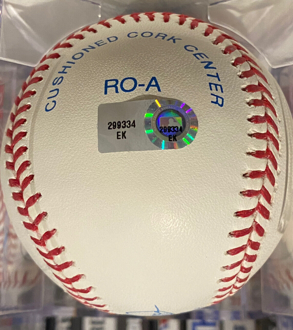 Derek Jeter Autographed Baseball Inscription ROY 96.