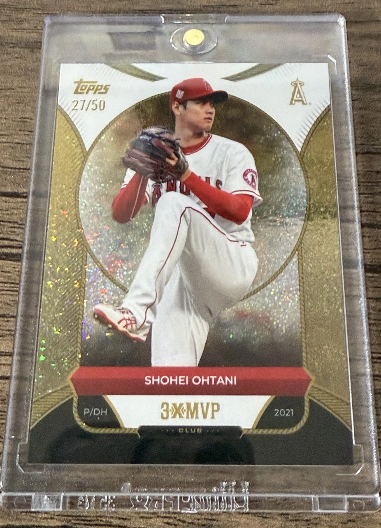 2025 Topps Welcome to the Club: 3x MVP Gold Stardust /50 Shohei Ohtani #1