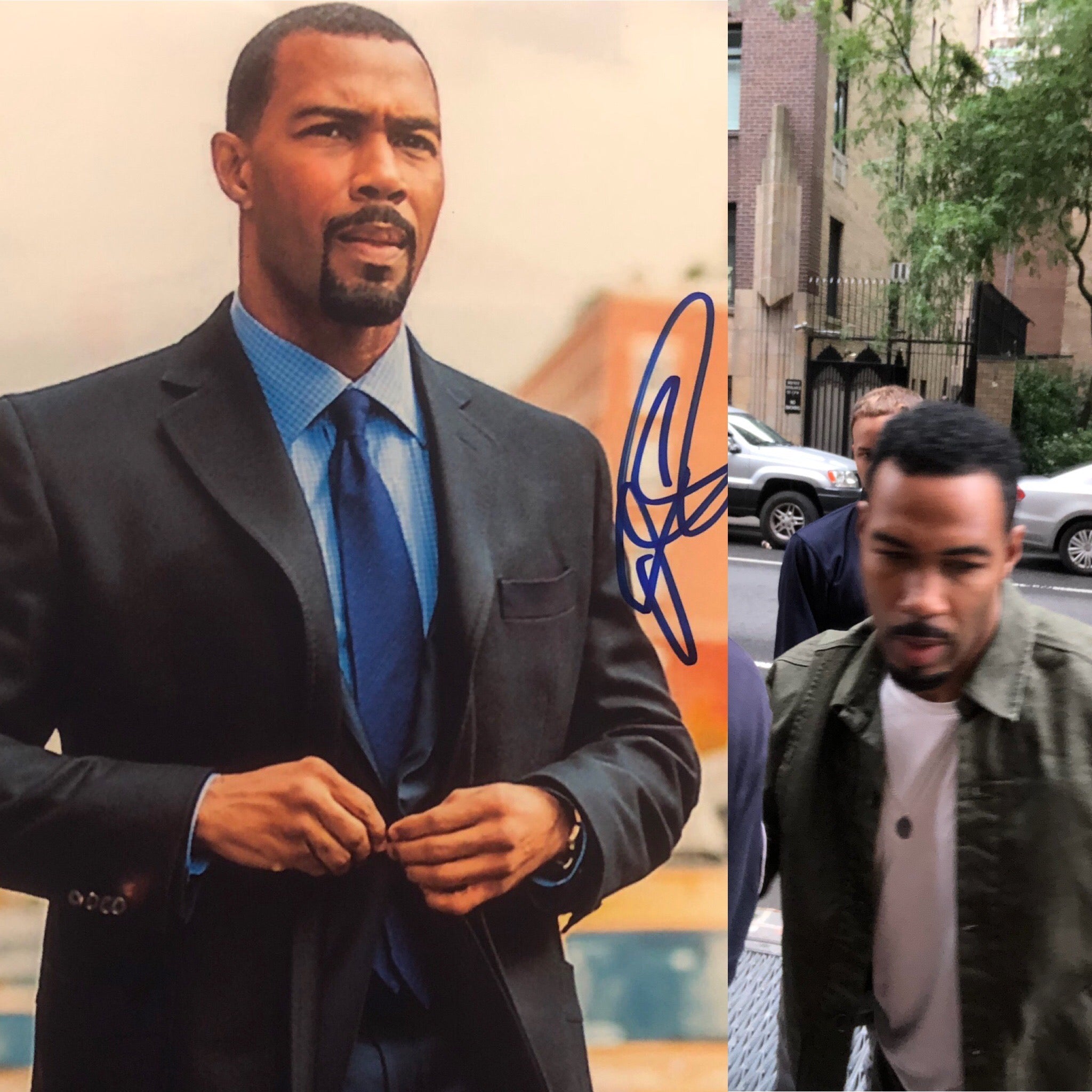 Obtaining Omari Hardwick signature on a photo.