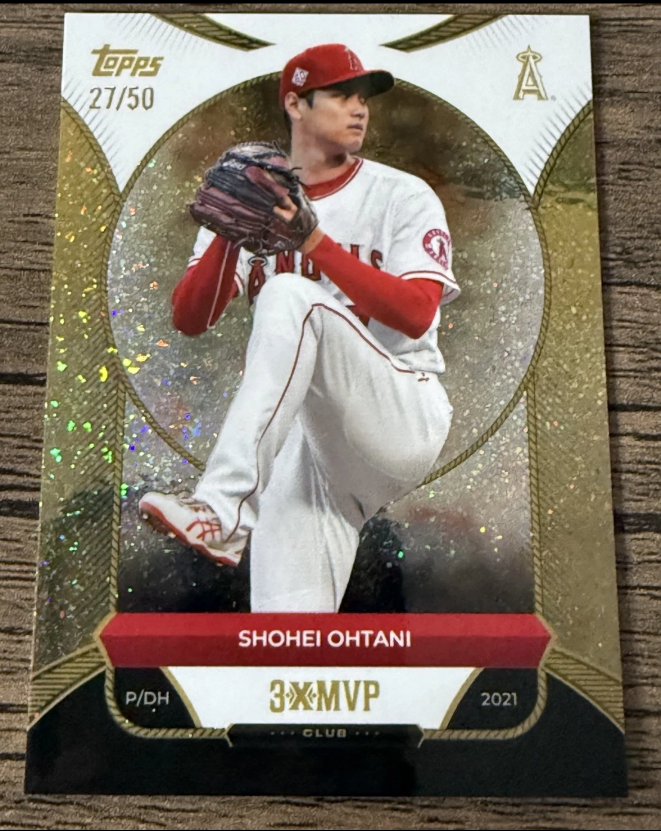 2025 Topps Welcome to the Club: 3x MVP Gold Stardust /50 Shohei Ohtani #1