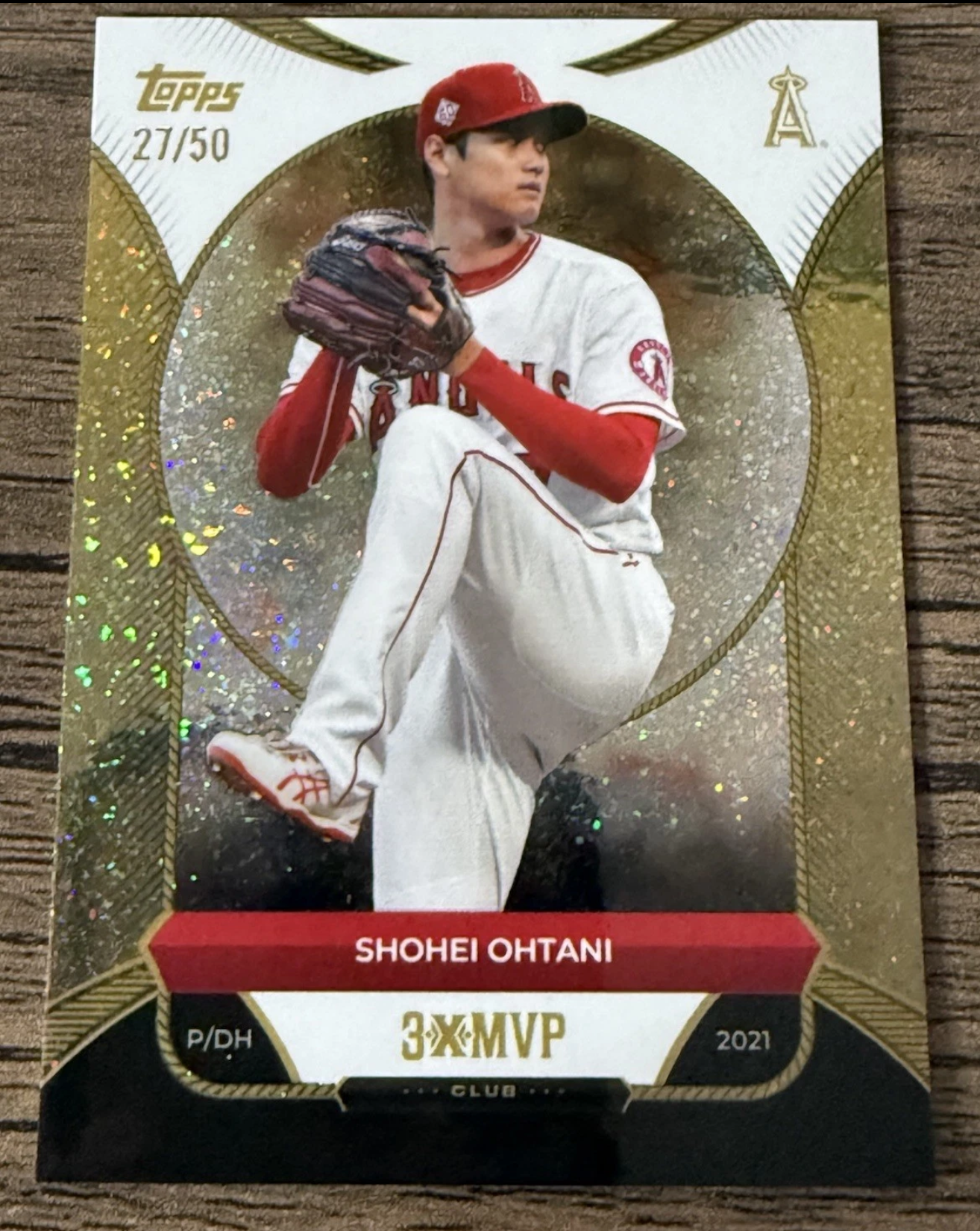 2025 Topps Welcome to the Club: 3x MVP Gold Stardust /50 Shohei Ohtani #1