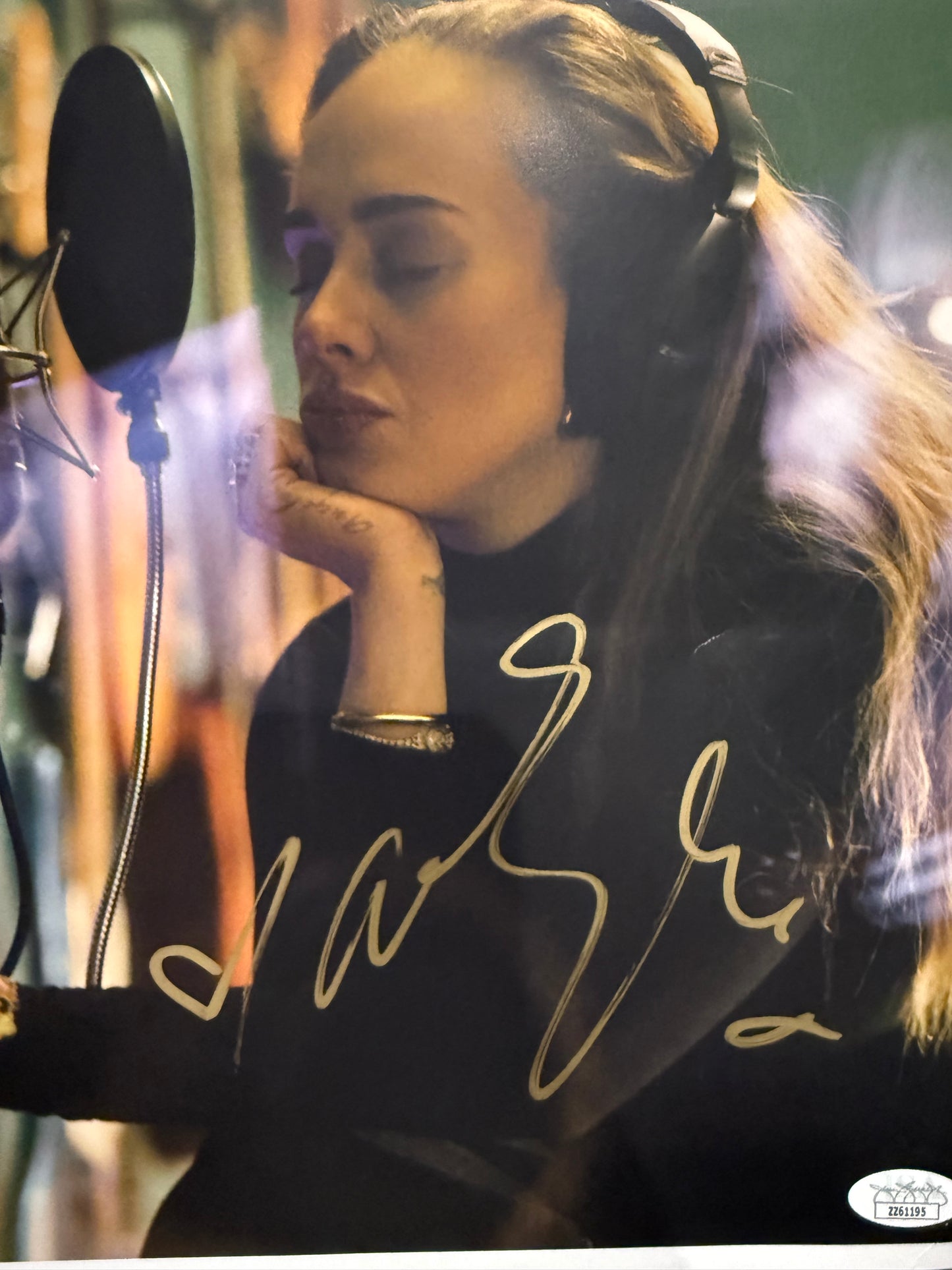 Adele Autographed 12x12 Photo (JSA Authenticated)