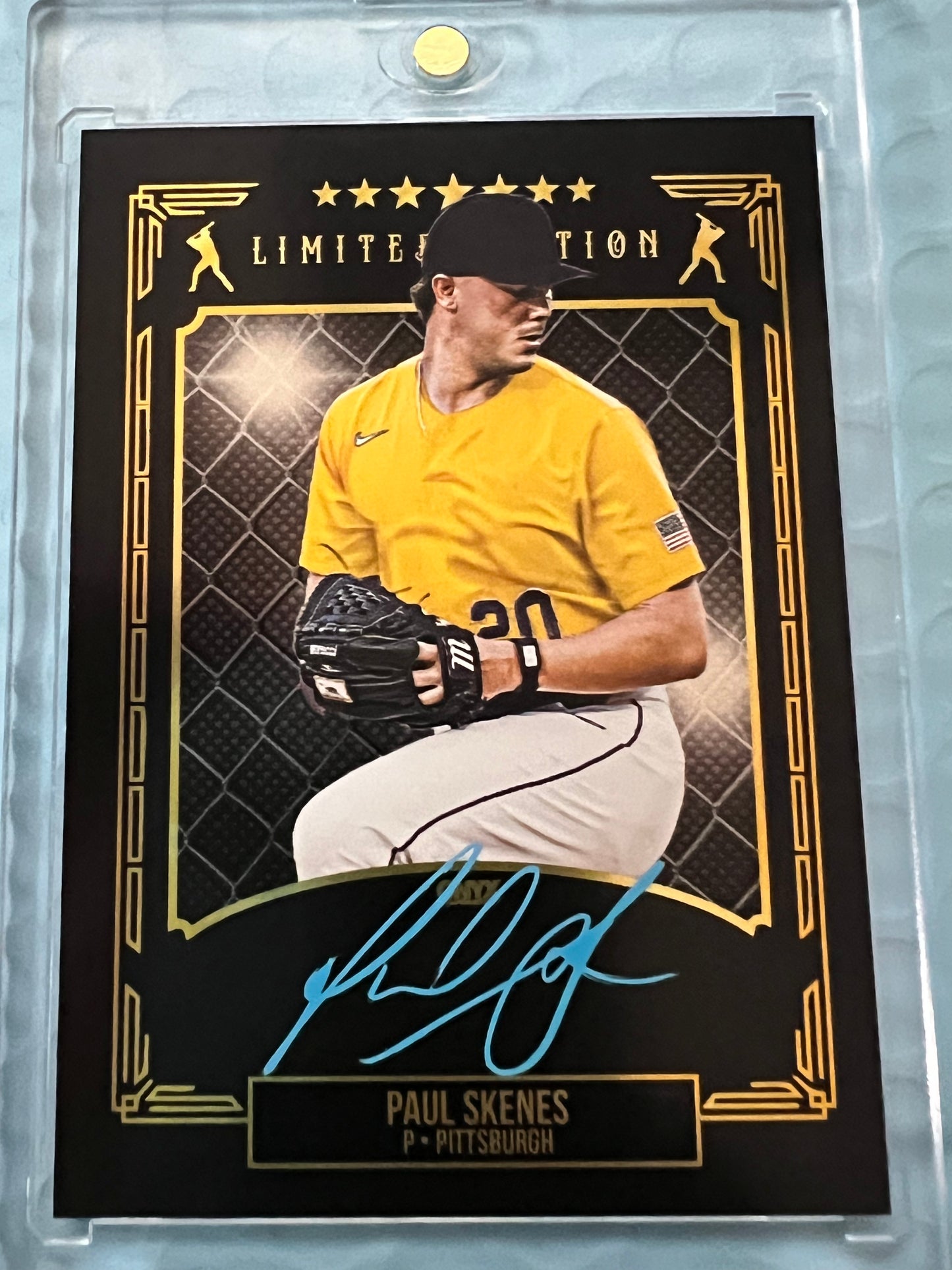 Paul Skenes 2024 ONYX Limited Edition On Card Auto #/20 RC Pirates