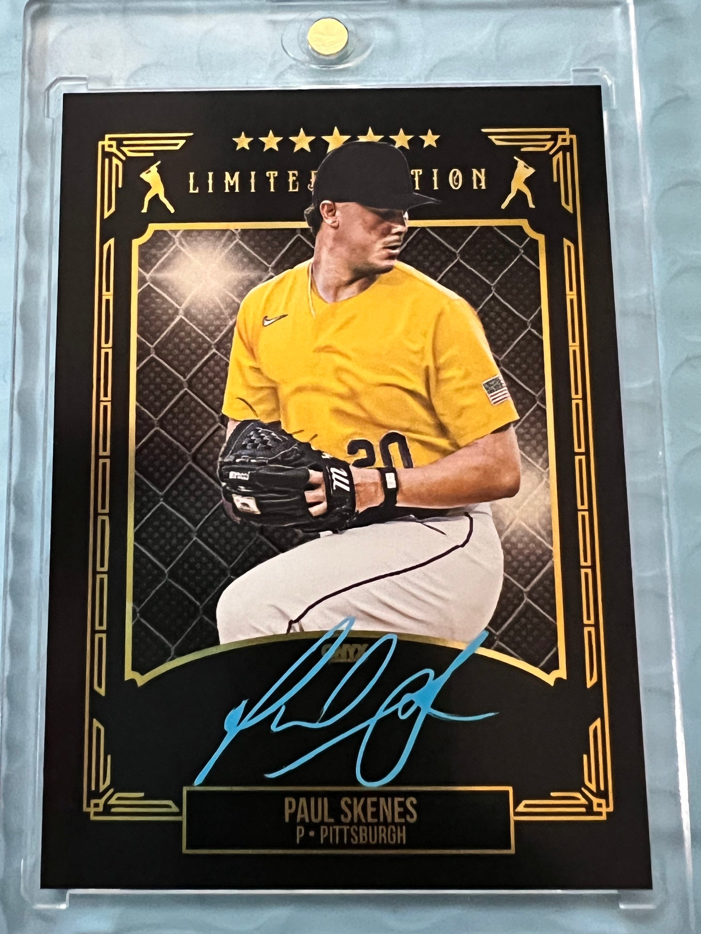 Paul Skenes 2024 ONYX Limited Edition On Card Auto #/20 RC Pirates