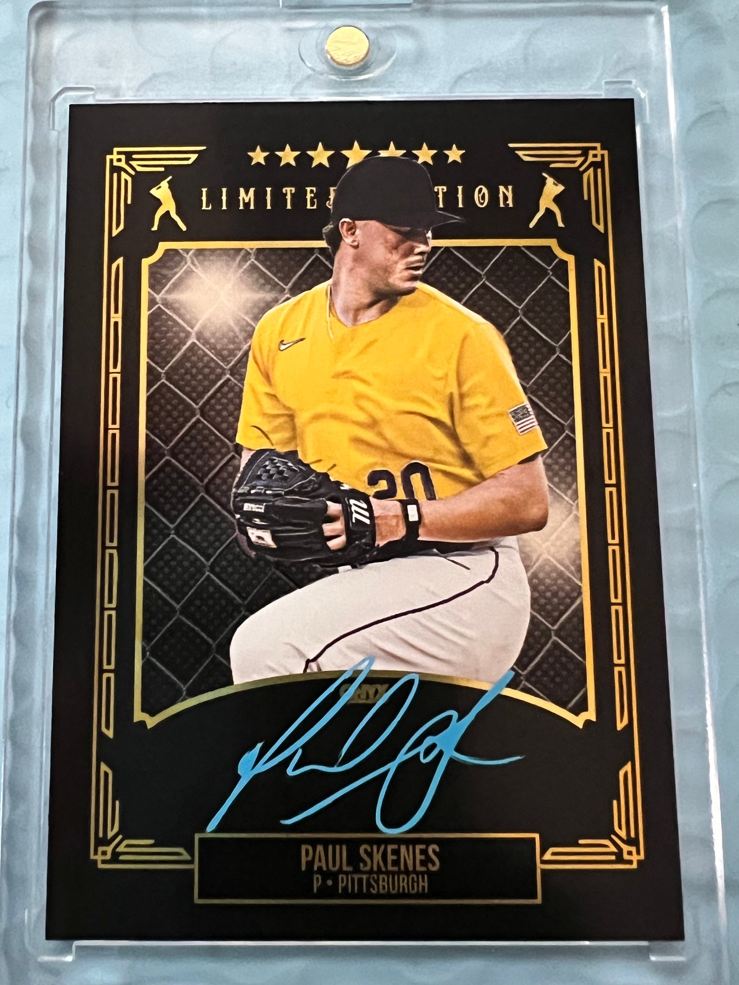 Paul Skenes 2024 ONYX Limited Edition On Card Auto #/20 RC Pirates
