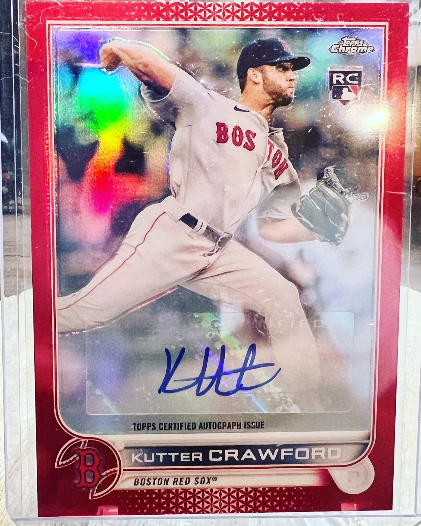 2022 Topps Chrome  Kutter Crawford  Auto RC Card  AC-KCD /5