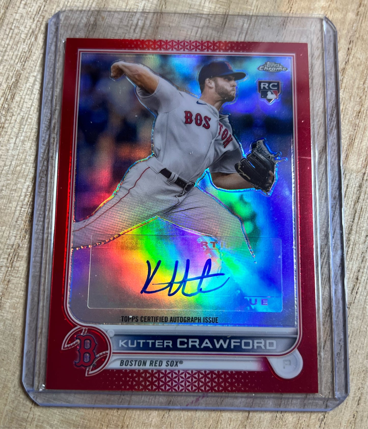 2022 Topps Chrome  Kutter Crawford  Auto RC Card  AC-KCD /5