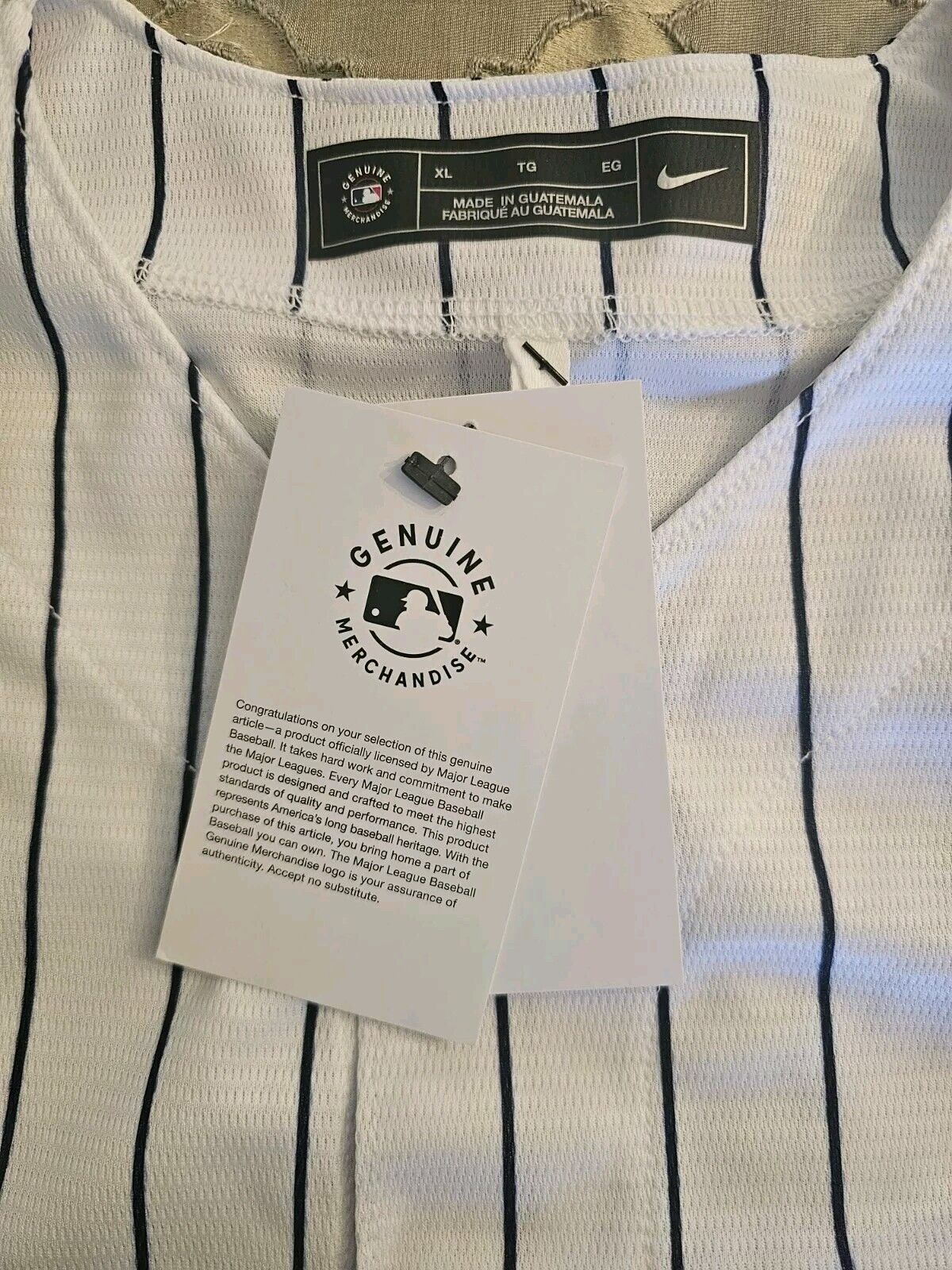 Jasson Dominguez Signed Nike Yankees Home Jersey Auto Fanatics & Mlb COA