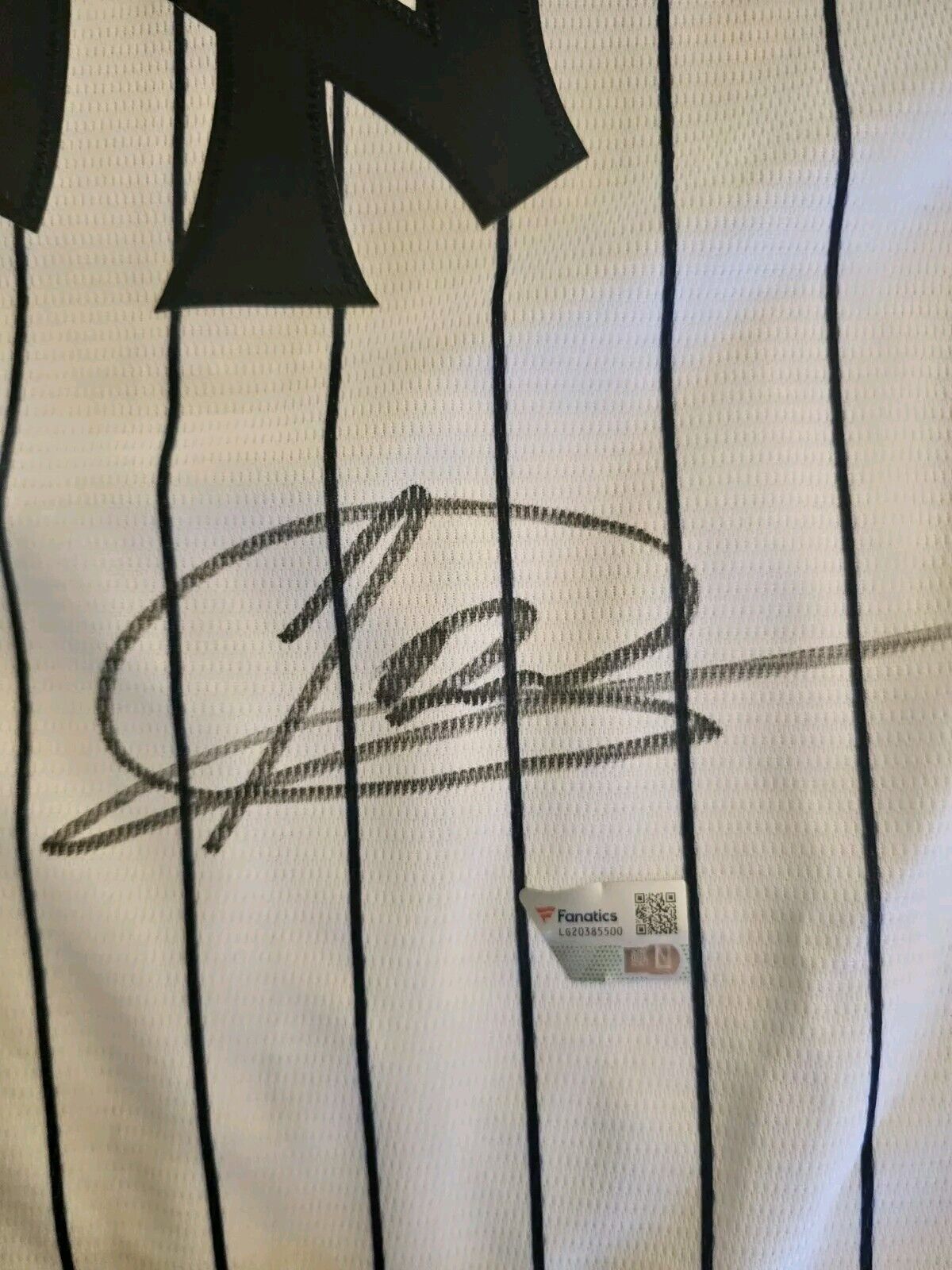 Jasson Dominguez Signed Nike Yankees Home Jersey Auto Fanatics & Mlb COA