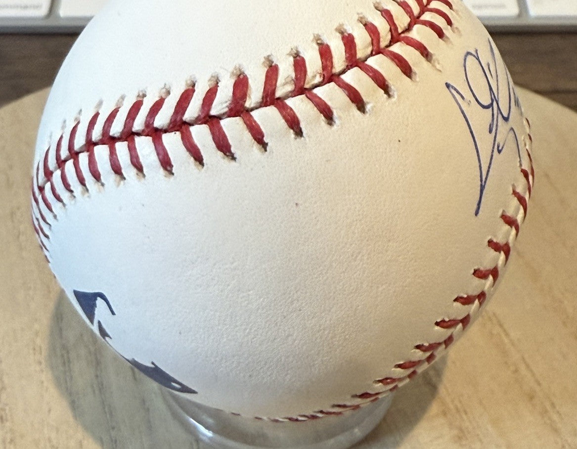 Chris Taylor Autographed Official MLB Baseball. LA Dodgers
