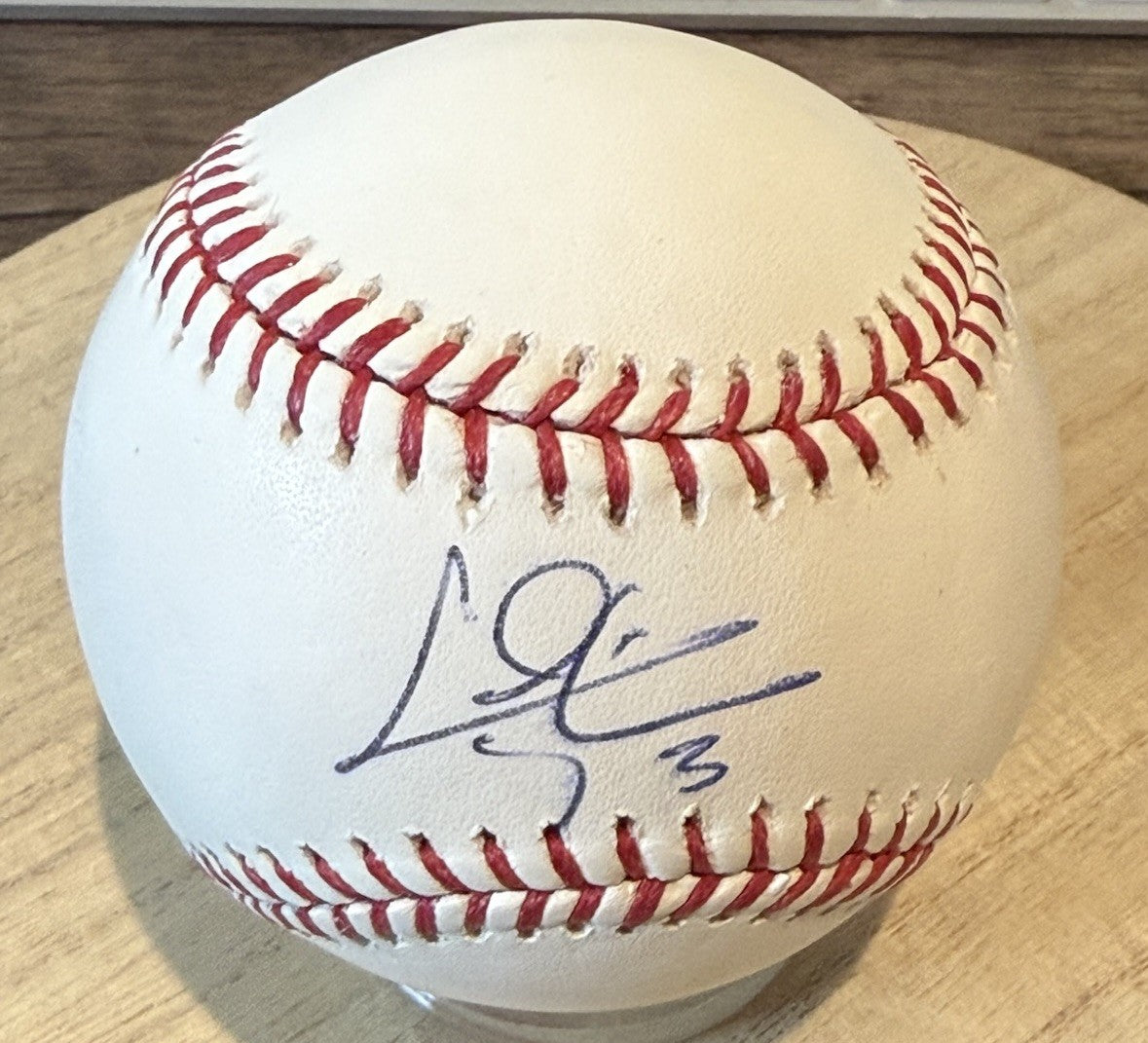 Chris Taylor Autographed Official MLB Baseball. LA Dodgers