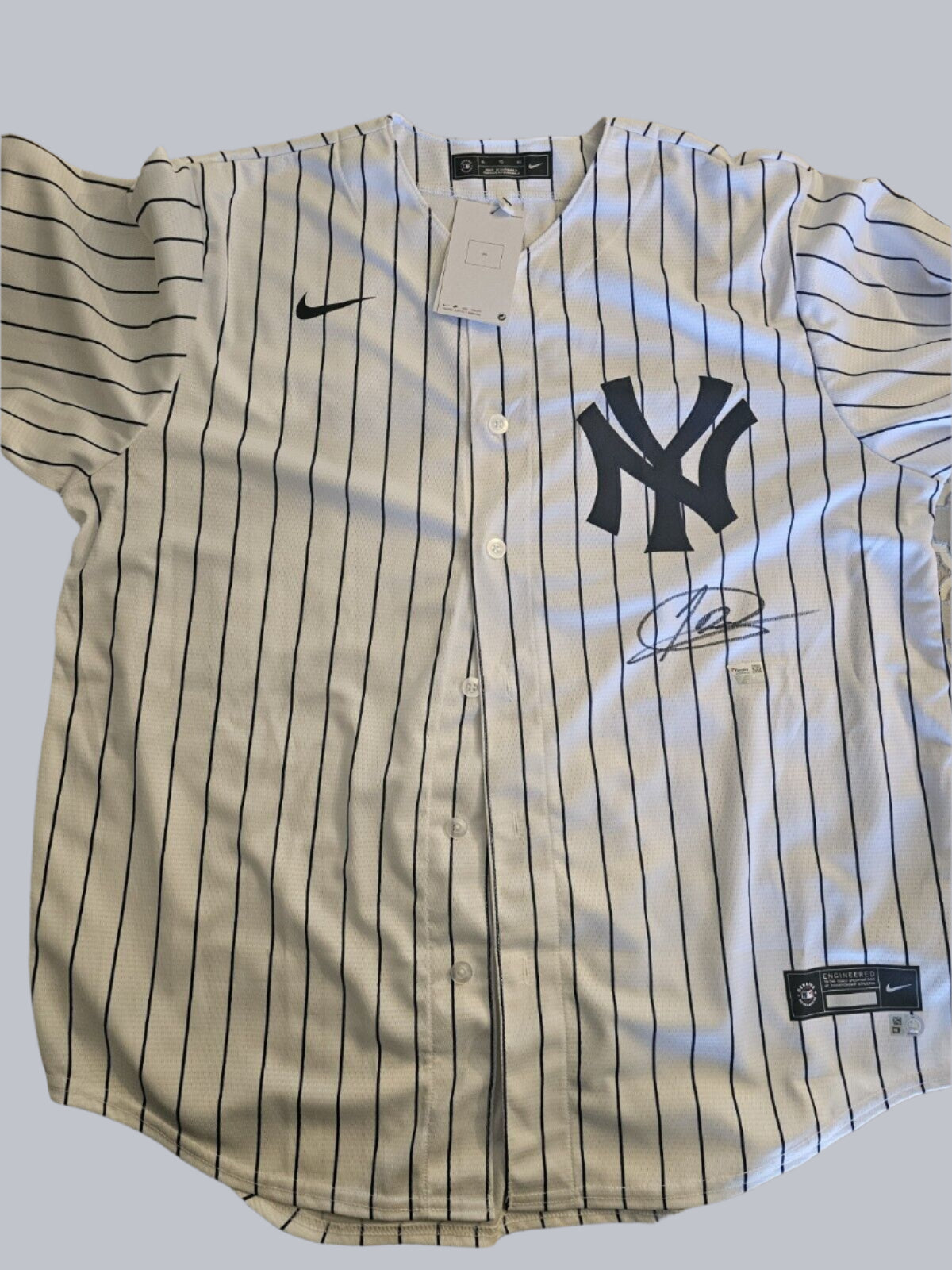 Jasson Dominguez Signed Nike Yankees Home Jersey Auto Fanatics & Mlb COA