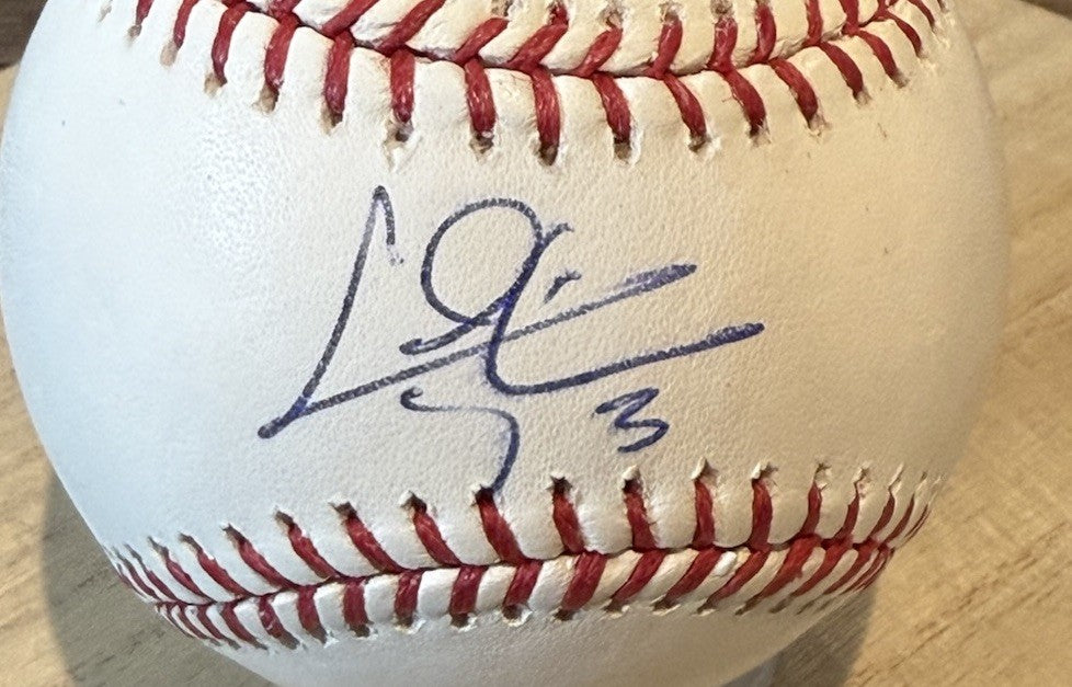 Chris Taylor Autographed Official MLB Baseball. LA Dodgers