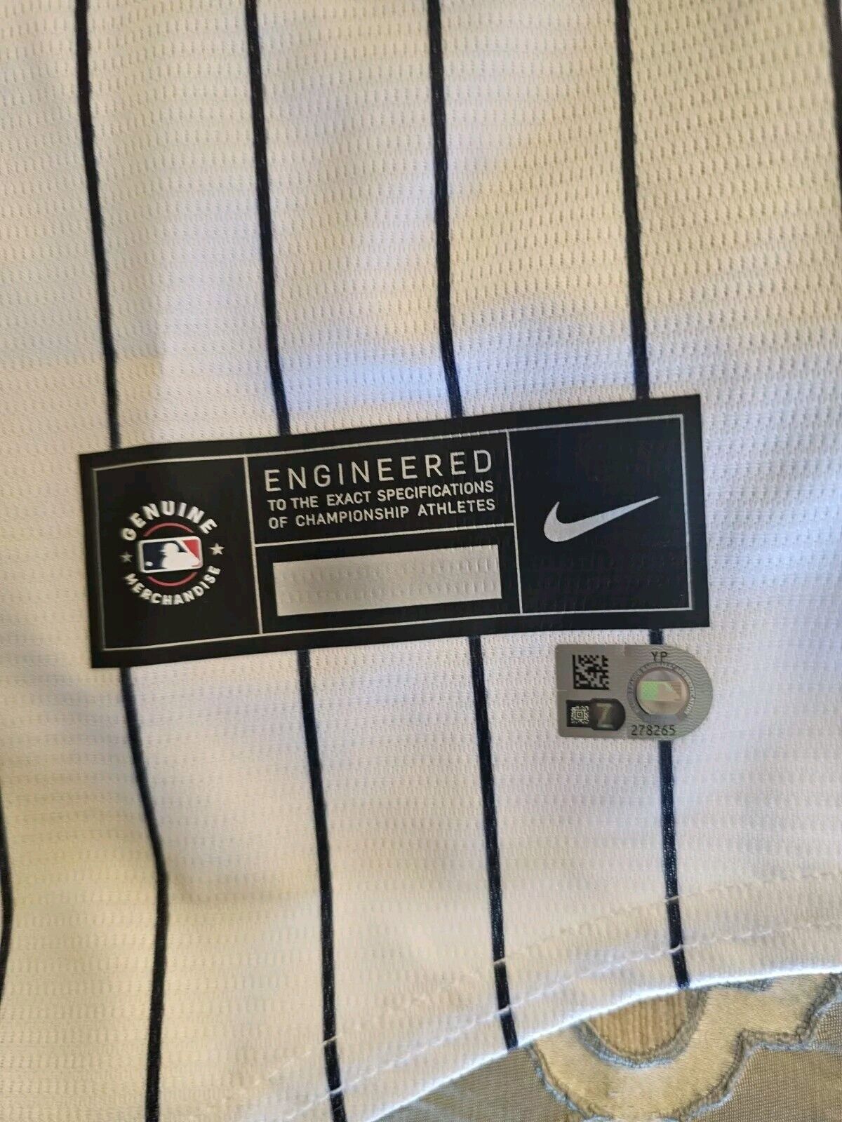 Jasson Dominguez Signed Nike Yankees Home Jersey Auto Fanatics & Mlb COA