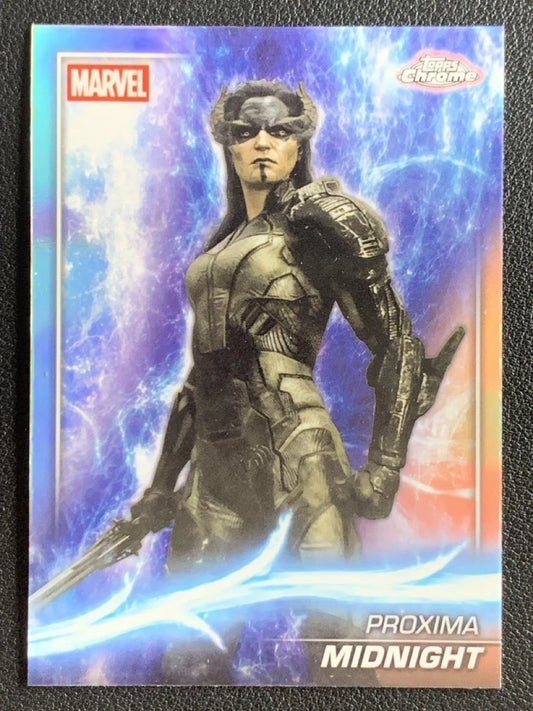 Proxima Midnight 2025 Topps Chrome Marvel Studios Refractor #89