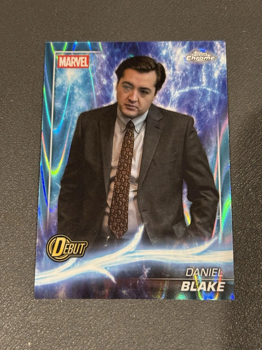 Daniel Blake 2025 Topps Chrome Marvel Studio #177 Sky Blue Raywave Refractor