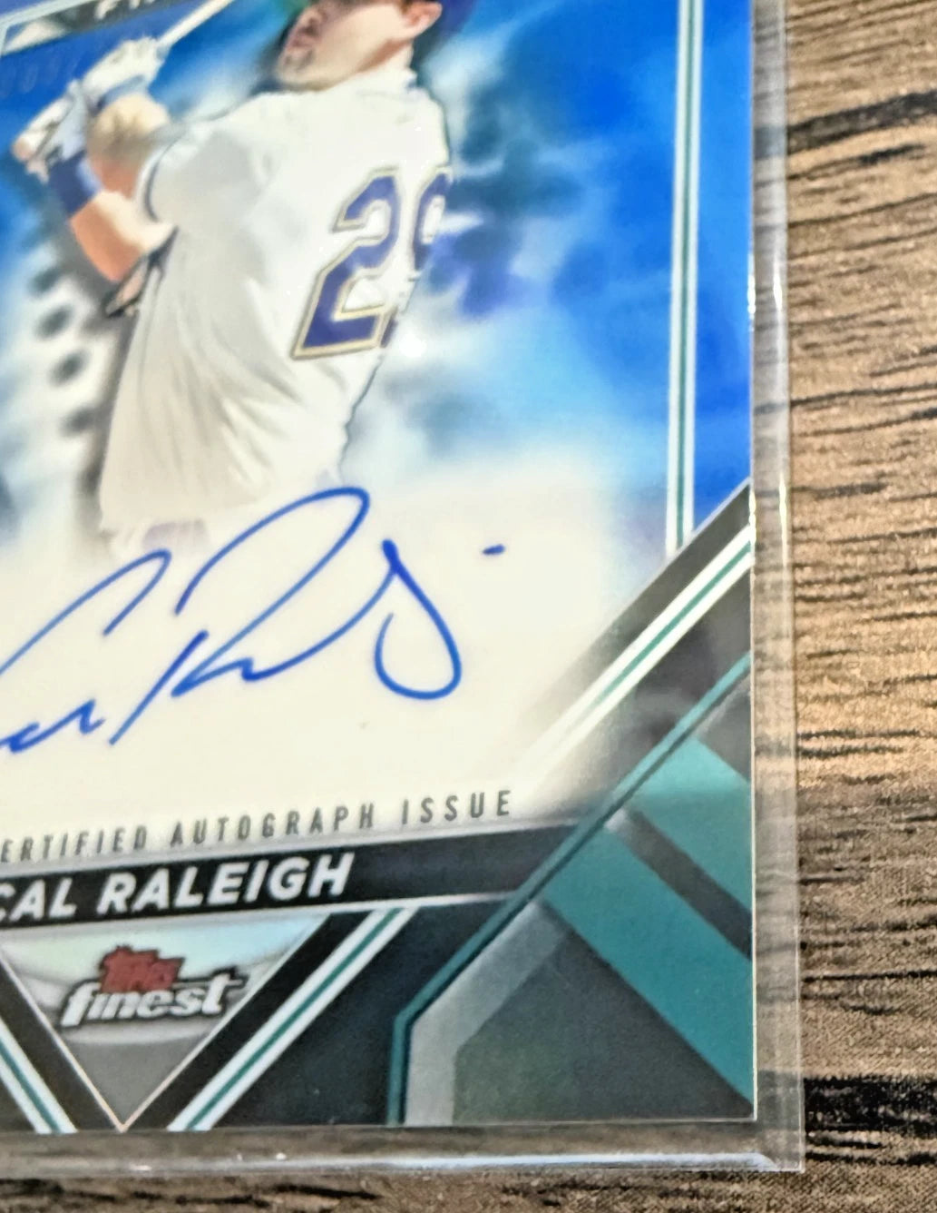 2022 Finest Cal Raleigh Rookie Design Variation Auto Blue Refractor /150 RC