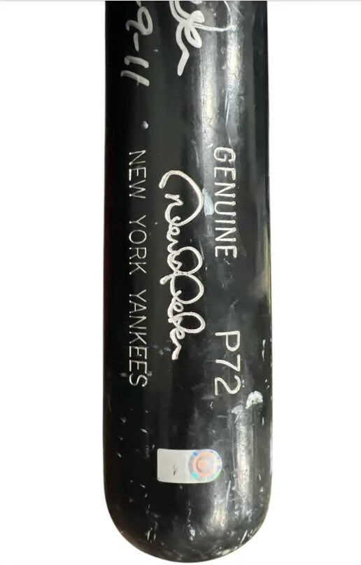 Derek Jeter Autographed Game Used Baseball Bat P72 New York Yankees.
