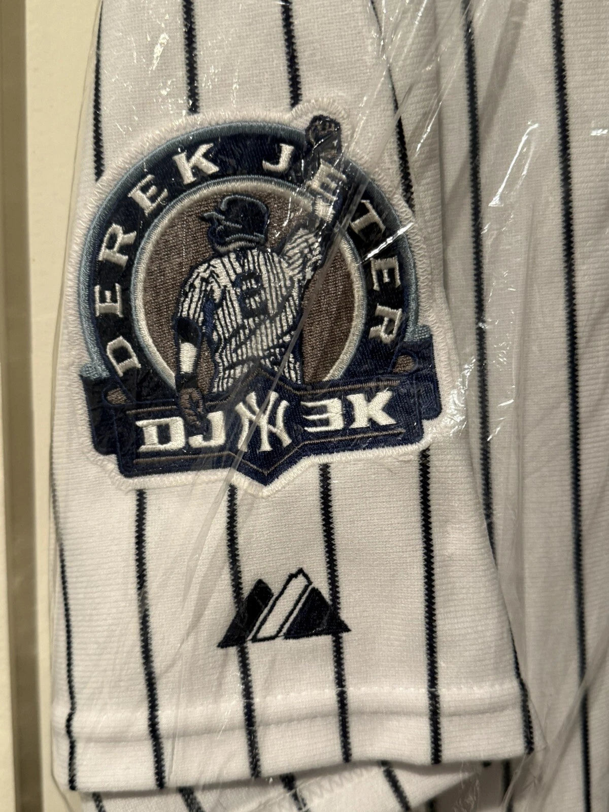 Derek Jeter Autographed Jersey 3000th 7-9-11 Inscription Steiner Cert.