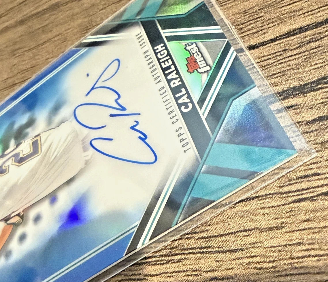 2022 Finest Cal Raleigh Rookie Design Variation Auto Blue Refractor /150 RC