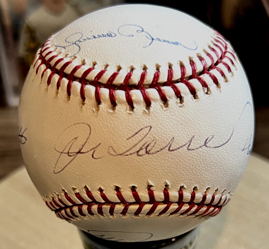 NY YANKEES CORE FOUR SIGNED PETTITTE, JETER, RIVERA POSADA, TORRE AUTH BY JSA