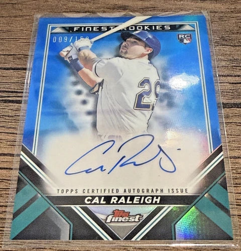 2022 Finest Cal Raleigh Rookie Design Variation Auto Blue Refractor /150 RC