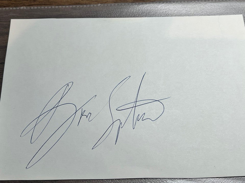 Bruce Springsteen Autographed  JSA Authenticated.