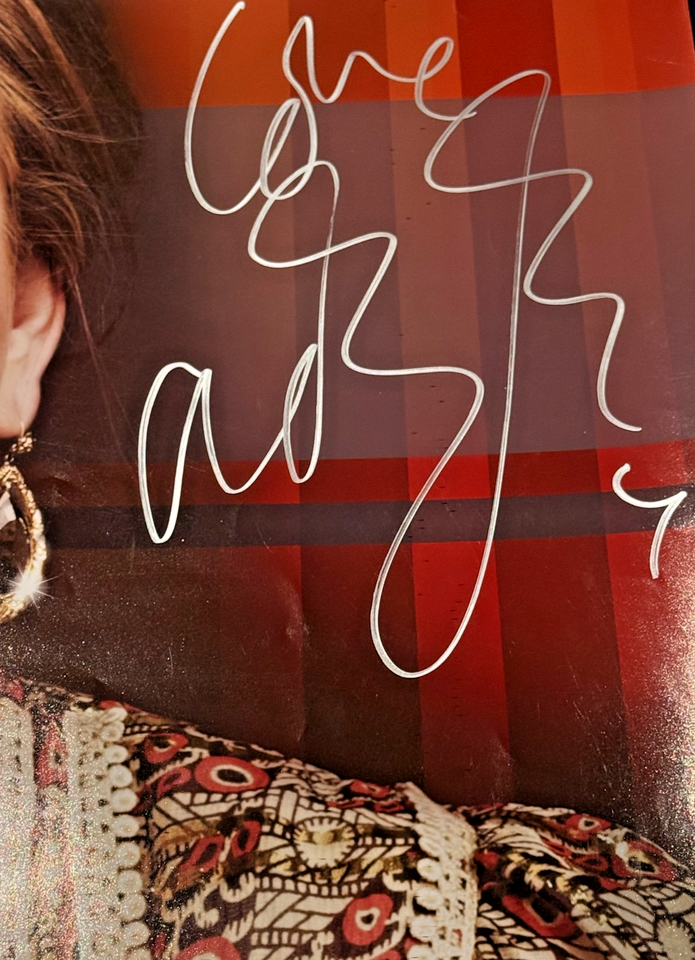 Adele Autographed In Studio Walmart Soundcheck Poster (JSA) (LOA)