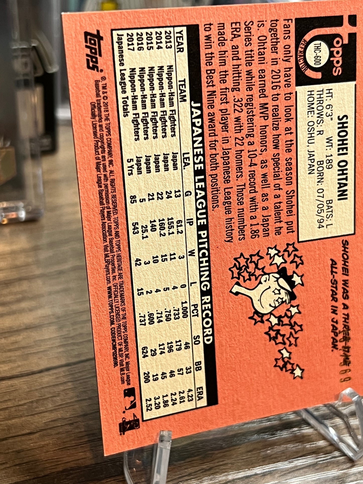 2018 Topps Heritage Shohei Ohtani RC Chrome Refractor #/569 Angels Rookie