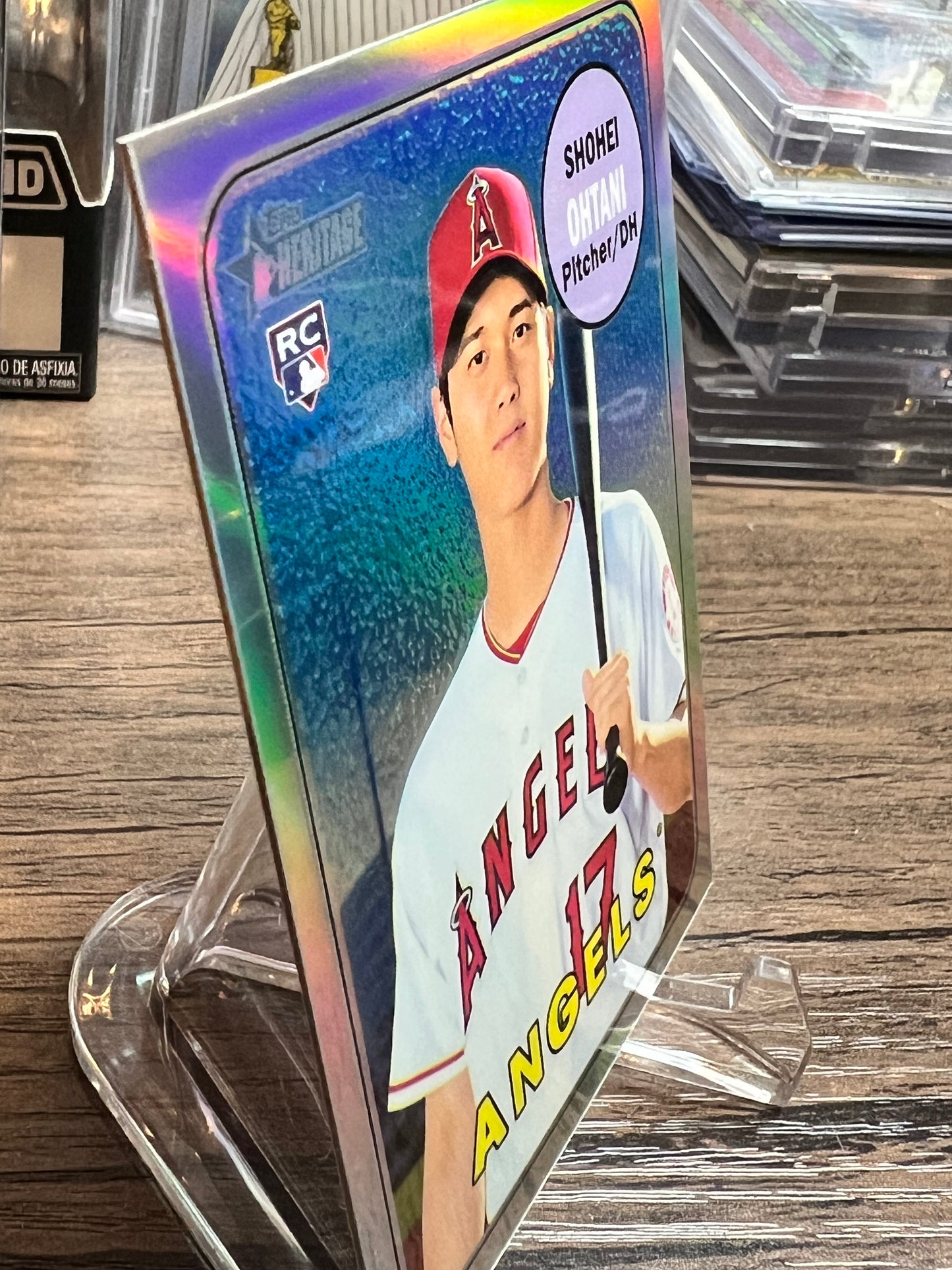 2018 Topps Heritage Shohei Ohtani RC Chrome Refractor #/569 Angels Rookie