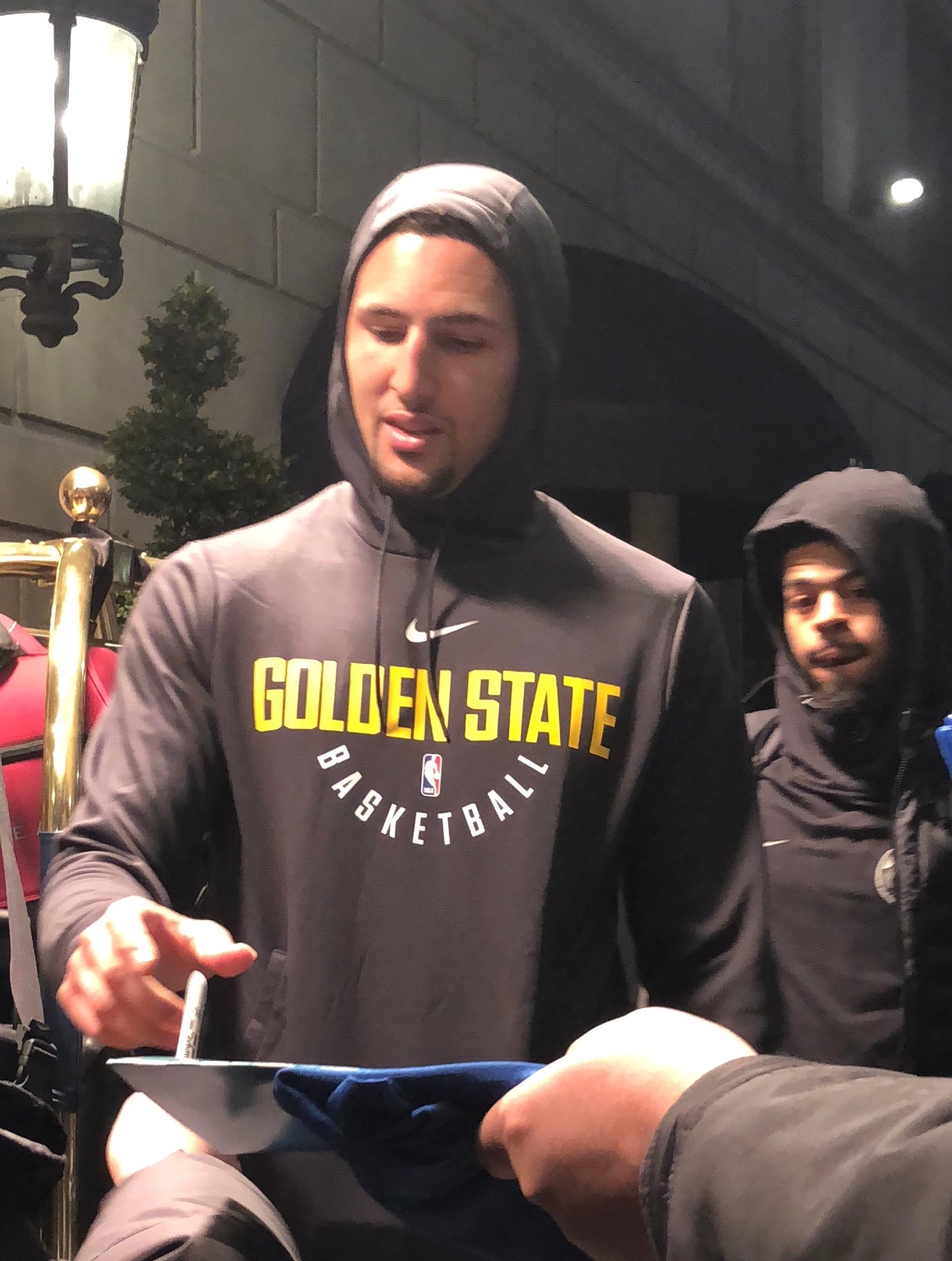 Klay Thompson Autographed Photo.
