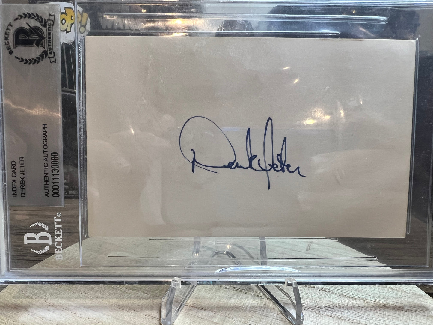Earliest Known Derek Jeter Pre-Rookie Signature. (Rare) Beckett!! &JSA