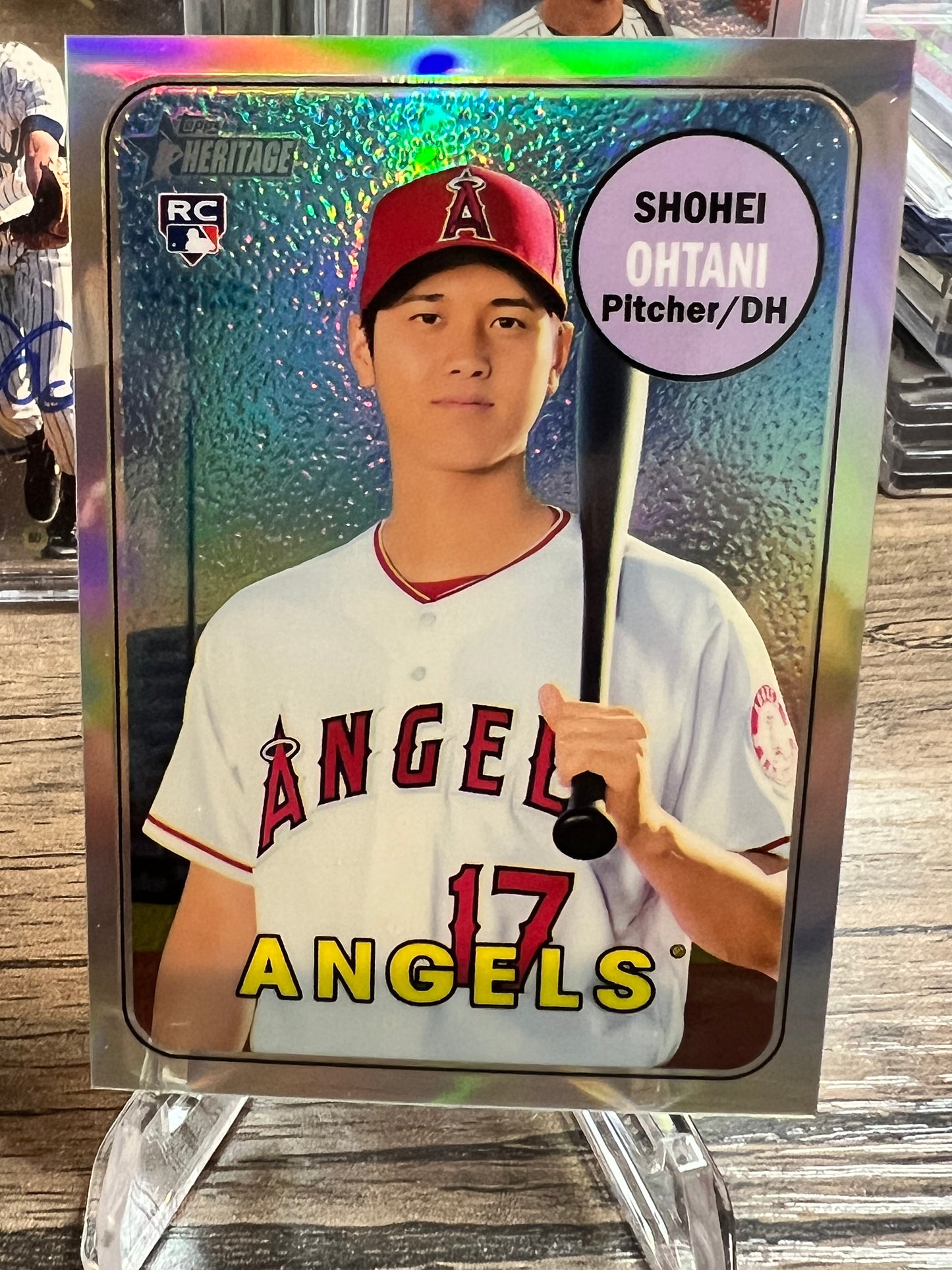 2018 Topps Heritage Shohei Ohtani RC Chrome Refractor #/569 Angels Rookie